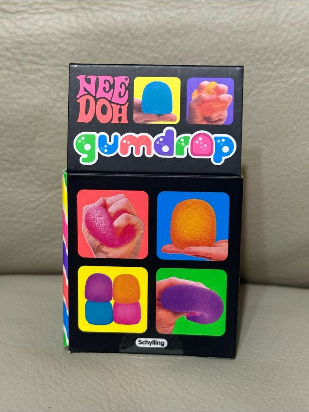 NEW Needoh Gumdrop ORANGE Viral Schylling Squishy Super Solid Squish Authentic!